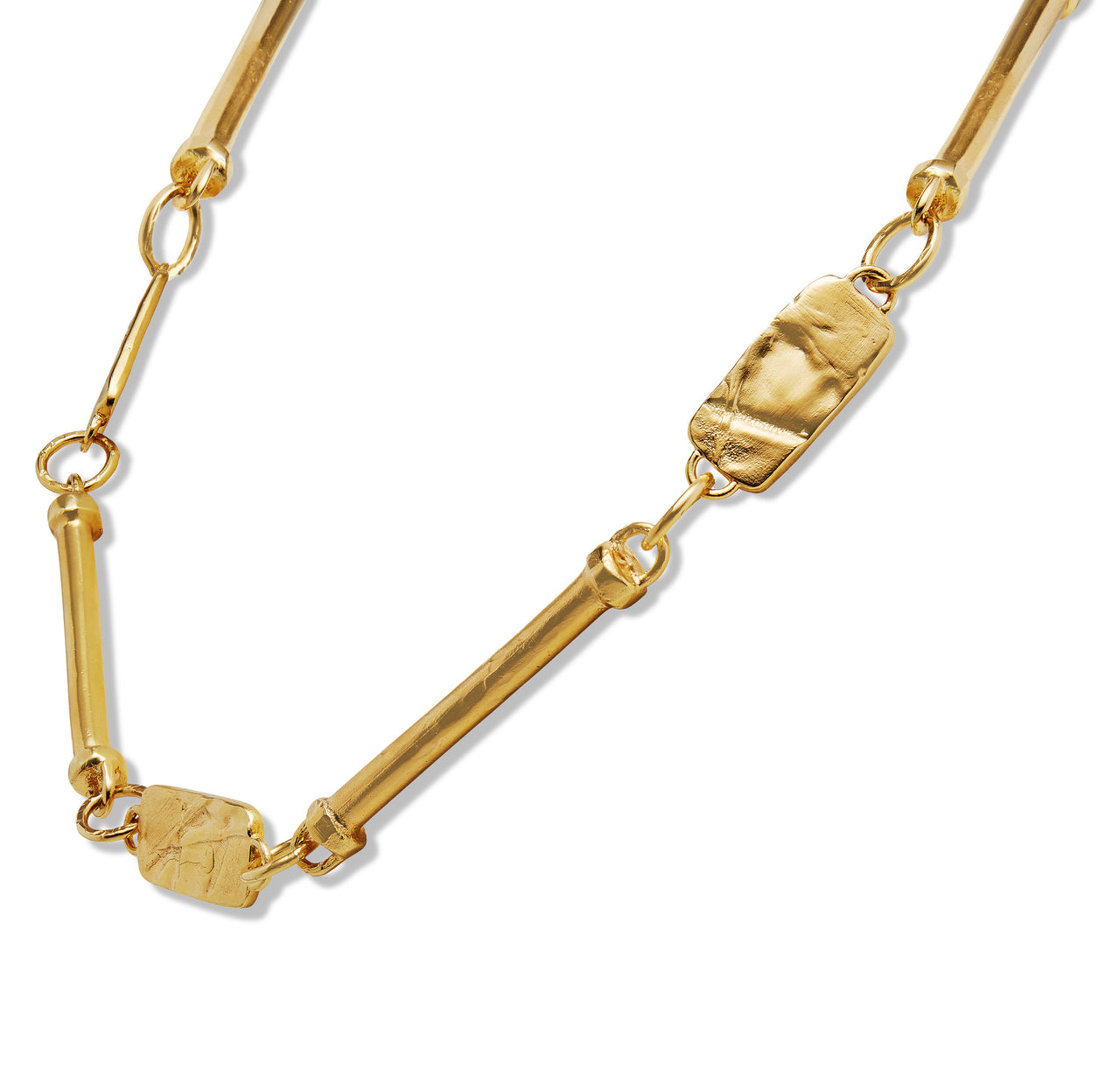 Folded Chunk Chain Vermeil