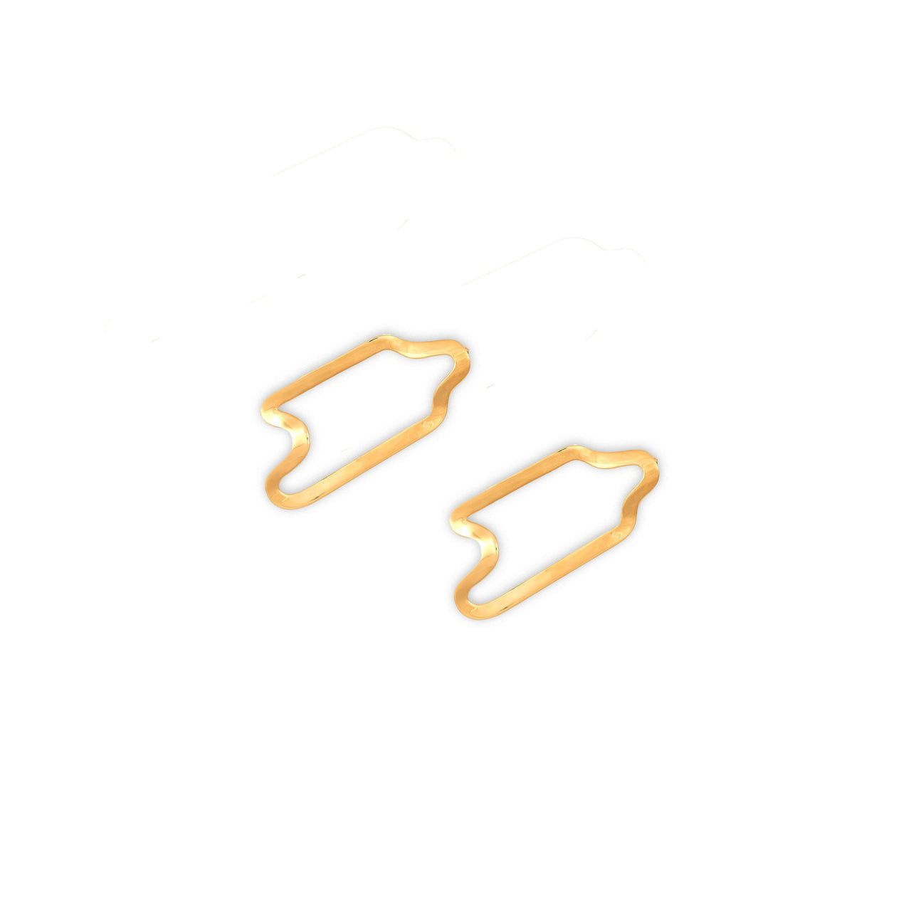 Puzzle Wave Single Earrings