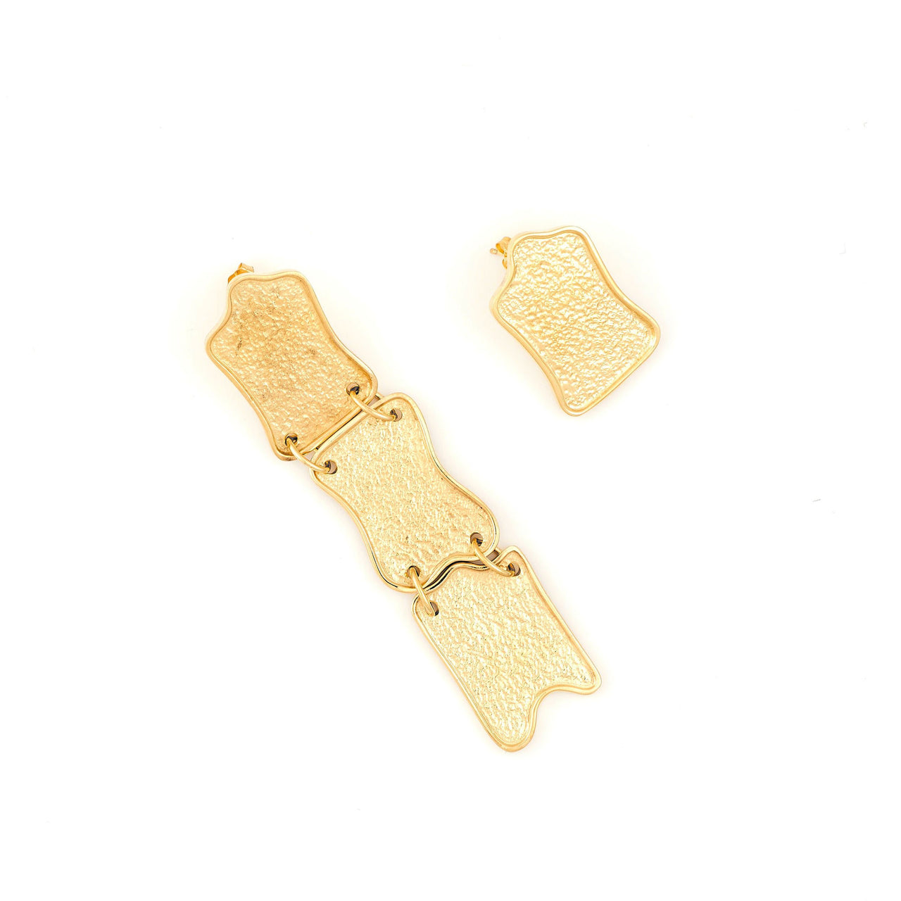 Small Link Single-Triple Earrings