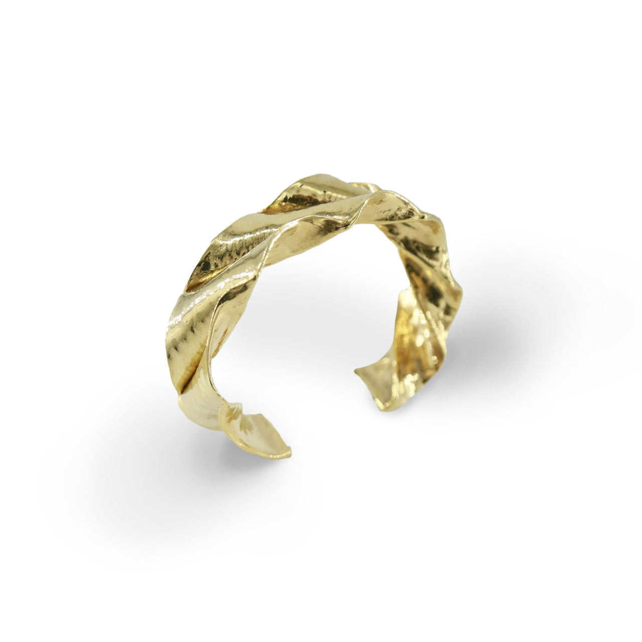 Small Ripple Cuff - Gold