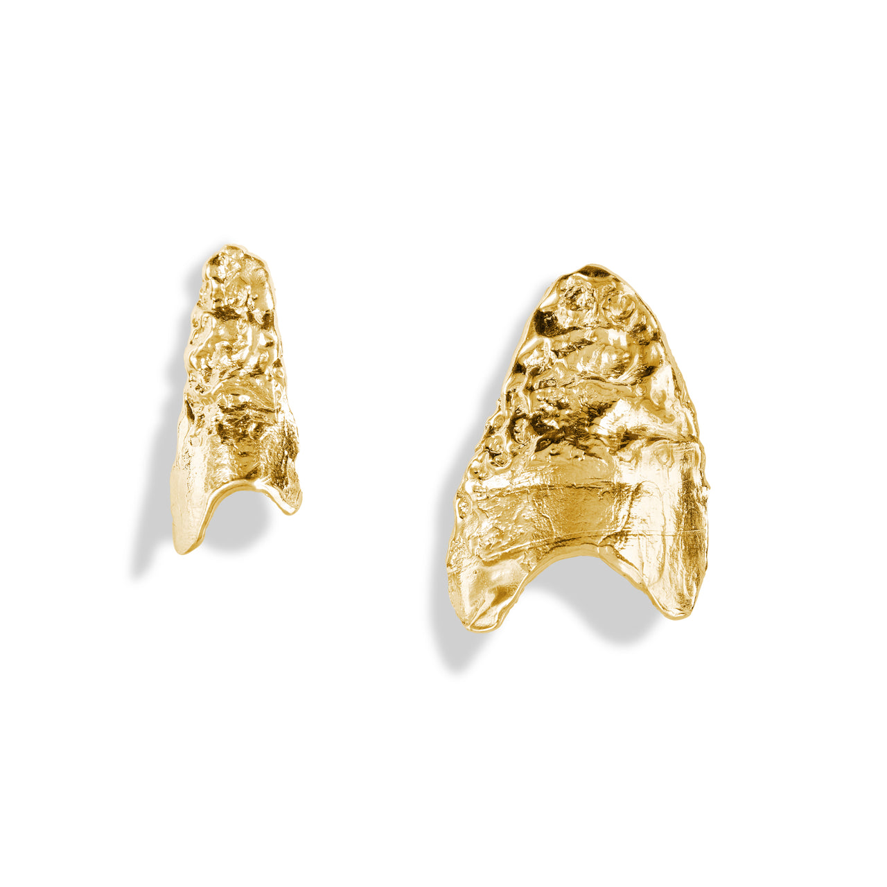 Morphing Wax Earrings Gold