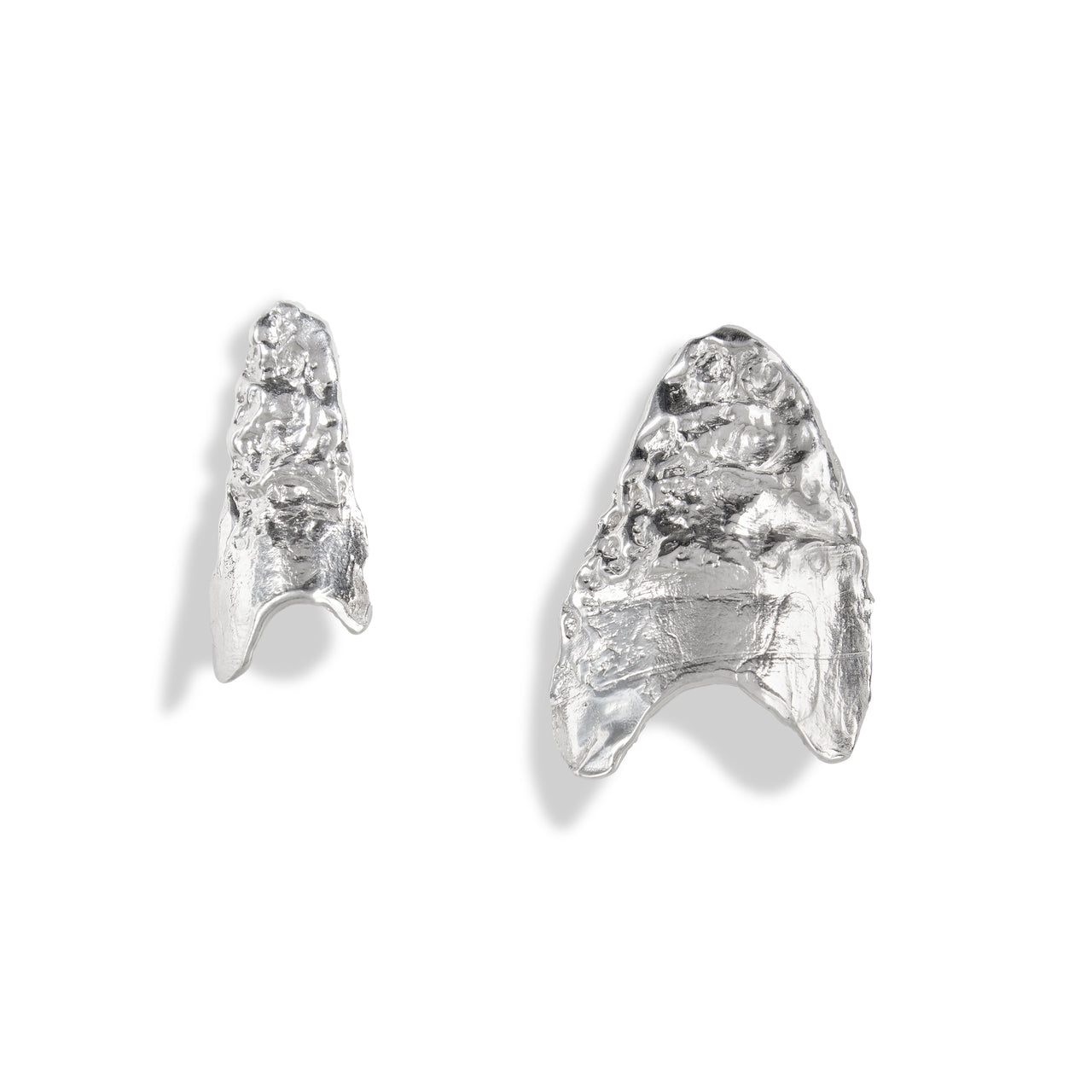 Morphing Wax Earrings Sterling