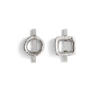 Geo Wax Earrings Sterling Silver