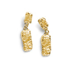 Cobblestone Drop Earrings Gold