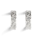 Large Tactile Hoops Sterling