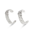 Large Tactile Hoops Sterling