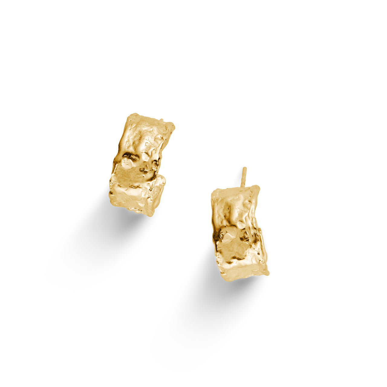 Small Tactile Hoops Gold