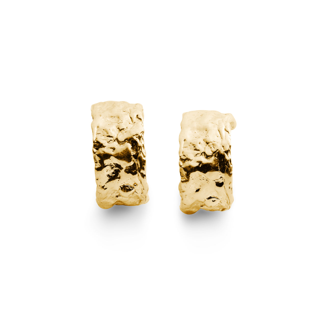 Small Tactile Hoops Gold