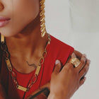 Flat Chain Necklace Gold Vermeil