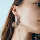 Large Tactile Hoops Sterling
