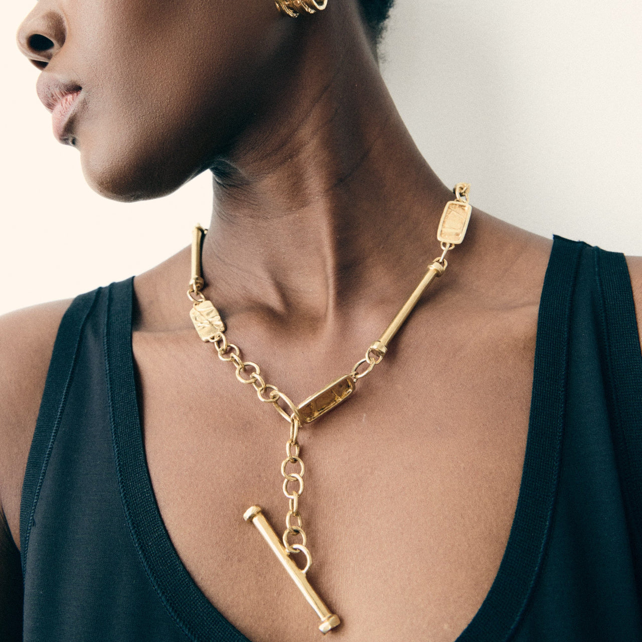 Folded Chunk Chain Vermeil