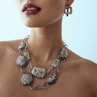 Wax Dome Necklace Sterling