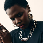 Large Ripple Hoops Gold