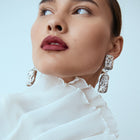 Cobblestone Drop Earrings Gold
