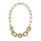 Small Geo Link Chain Necklace Gold
