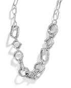 Large Geo Link Chain Silver