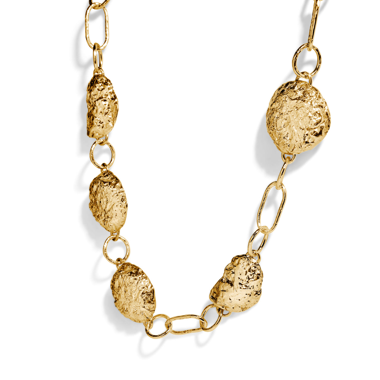 Wax Dome Necklace Gold