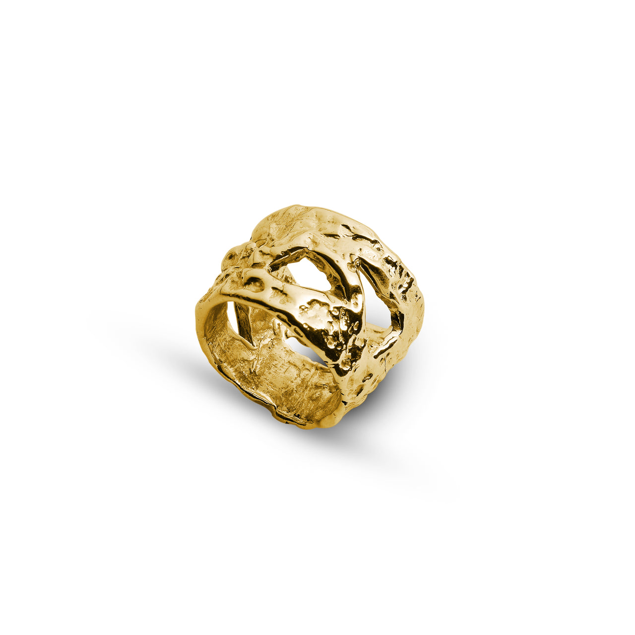 Cut Out Wax Ring Gold