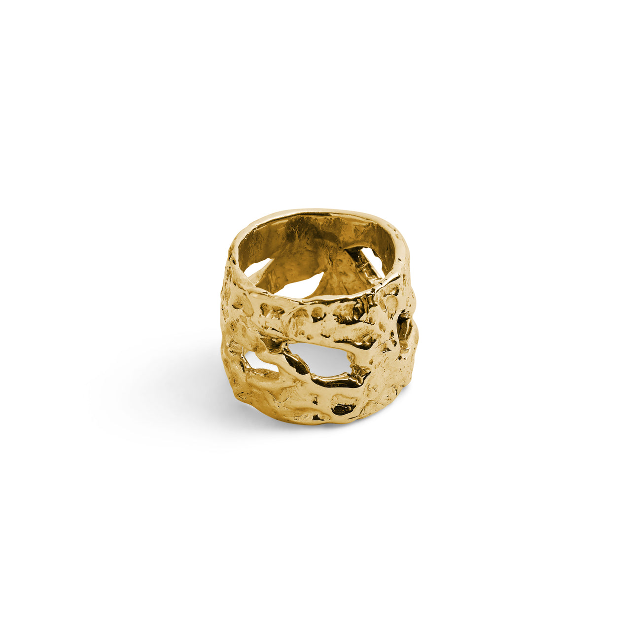 Cut Out Wax Ring Gold