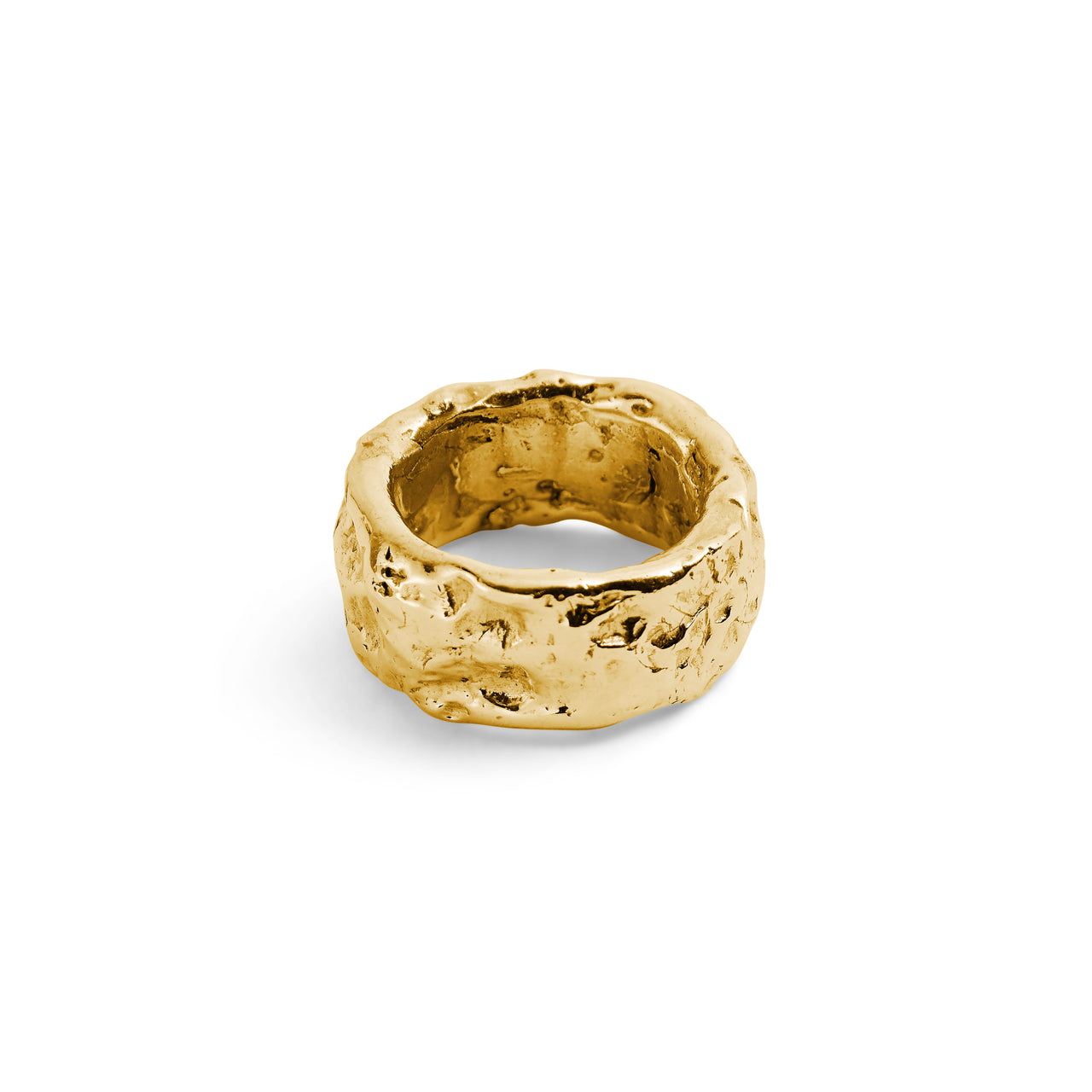 Thick Waxy Ring Gold