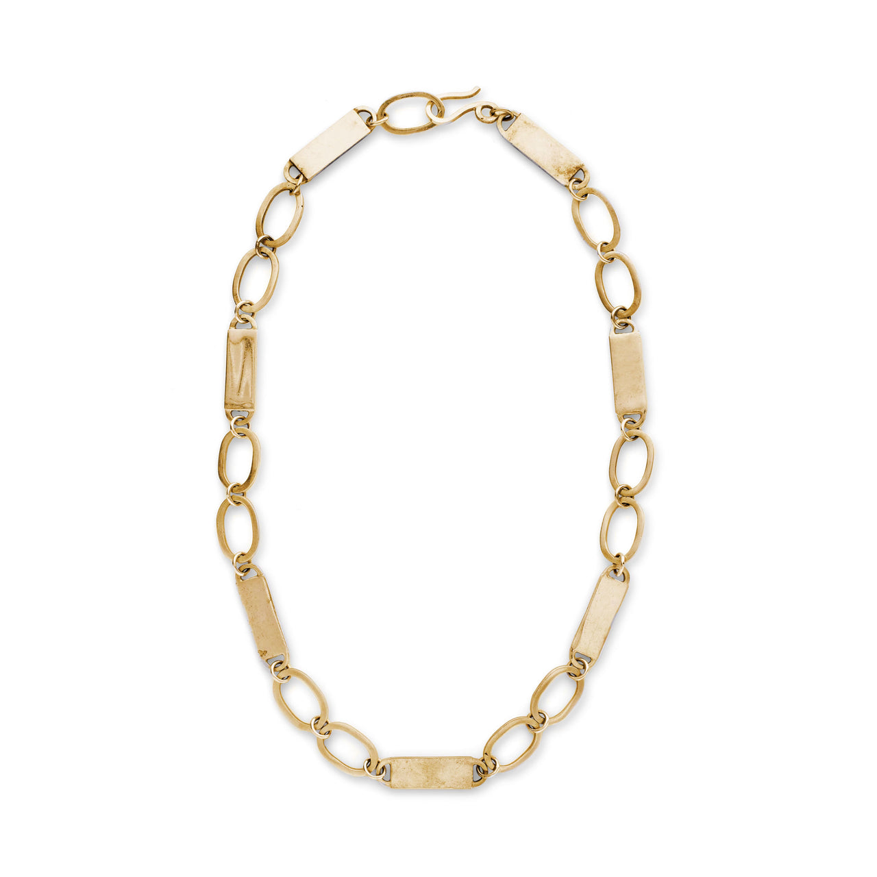 Flat Chain Necklace - vermeil