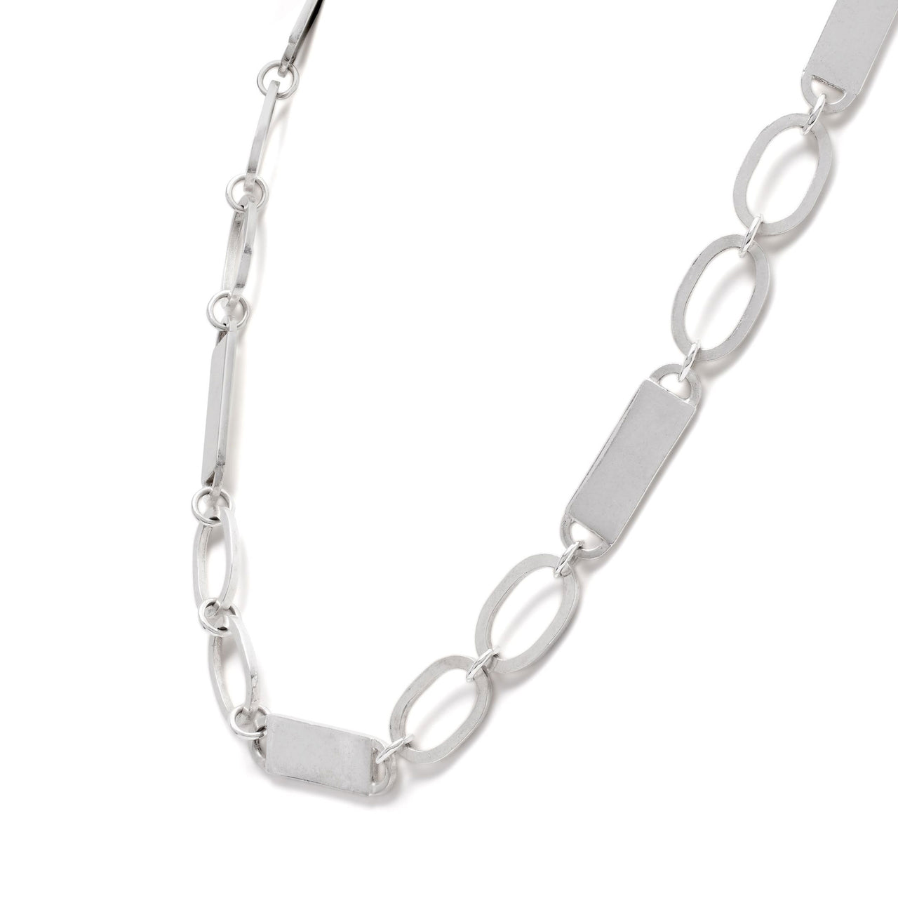 Flat Chain Necklace - Sterling