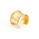 Positive Space Puzzle Cuff - Gold