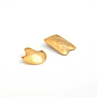 Positive Space Puzzle Earrings - Gold