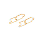 Puzzle Wave Double Earrings Pair